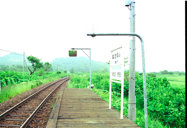 糠南駅から旭川方の風景