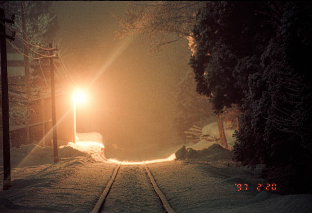 南部縦貫鉄道・道ノ上駅 ~1997年2月~