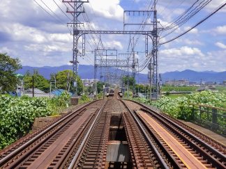 近鉄大阪線・松塚駅（奈良県：2015年7月）