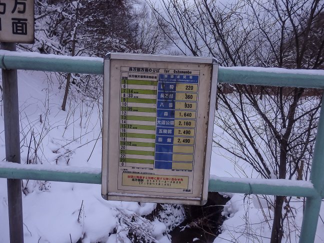 小幌駅に停車する上り普通列車は1日5本