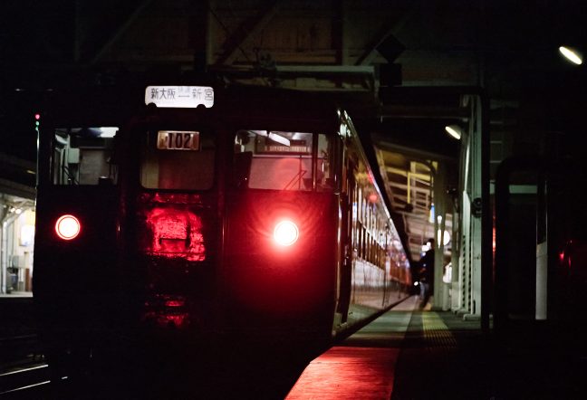 JR紀勢本線・紀伊田辺駅・新宮夜行「2921M」(和歌山県:1996年12月)