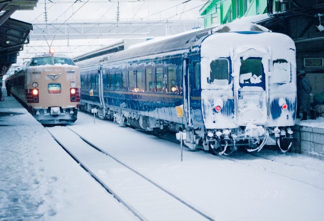 JR東北本線・青森駅・寝台特急「はくつる」、特急「はつかり」(青森県:1996年12月)