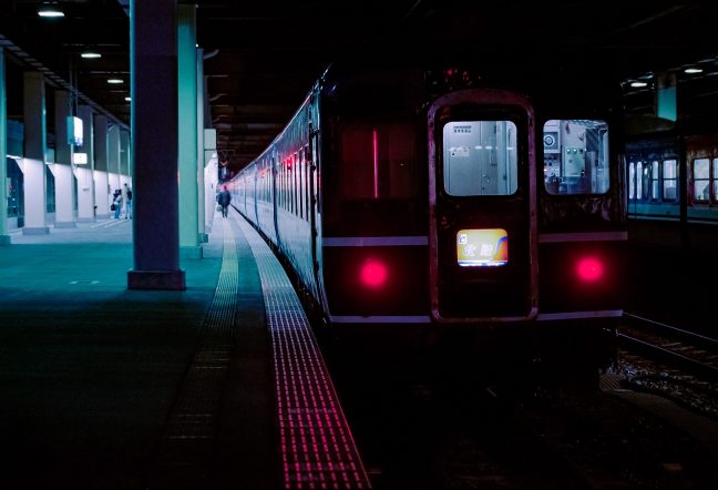 JR北陸本線・金沢駅・寝台特急「北陸」(石川県:1996年12月)