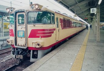 JR山陽本線・下関駅・特急「おき」（山口県：1996年12月）
