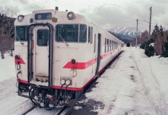 JR津軽線・三厩駅（青森県：1997年2月）