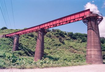 JR松前線・櫃ノ下橋梁（北海道：1997年7月）