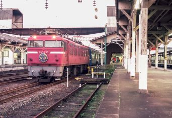 JR鹿児島本線・熊本駅・寝台特急「なは」（熊本県：1997年12月）