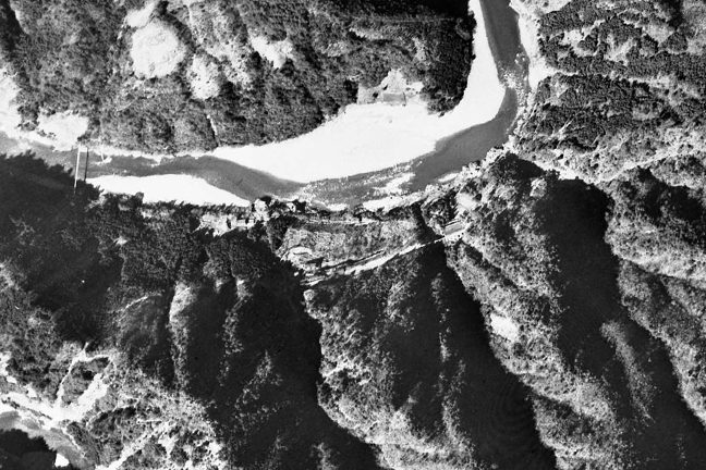 旧版空撮画像(1948/03/02(昭23)):小和田駅周辺拡大