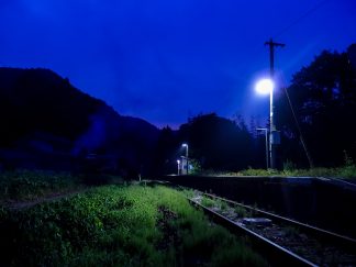JR芸備線・内名駅(広島県:2015年8月)