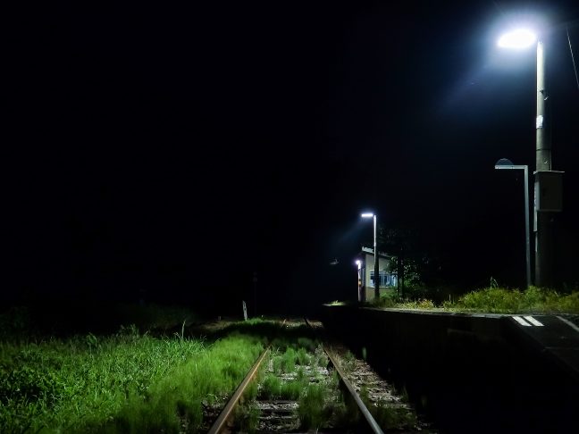 JR芸備線・内名駅(広島県:2015年8月)