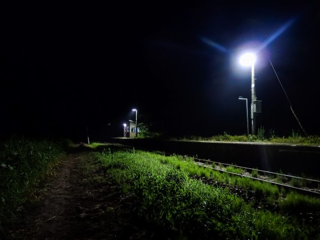 JR芸備線・内名駅(広島県:2015年8月)