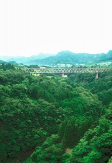 旧高千穂鉄道・高千穂橋梁（宮崎県：1998年6月）