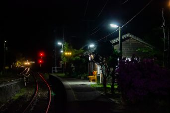 JR土讃線・坪尻駅（徳島県：2016年4月）