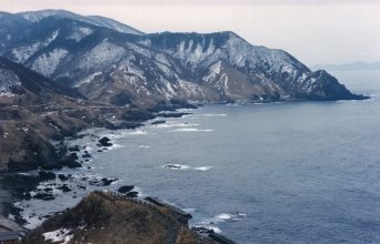 津軽半島・竜飛岬（青森県：2001年1月）