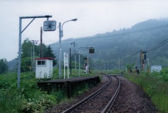JR宗谷本線・糠南駅（北海道：2001年6月）