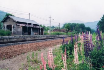 JR石北本線・天幕駅（廃駅）（北海道：2001年6月）