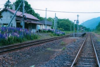 JR石北本線・中越駅（廃駅）（北海道：2001年6月）