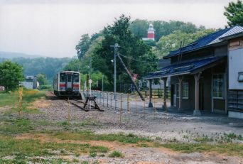 JR留萌本線・増毛駅（廃駅）（北海道：2001年6月）