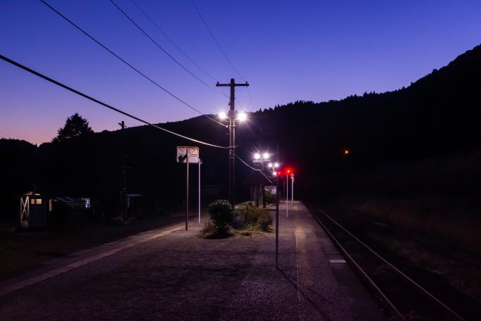 JR肥薩線・真幸駅(宮崎県：2016年12月)