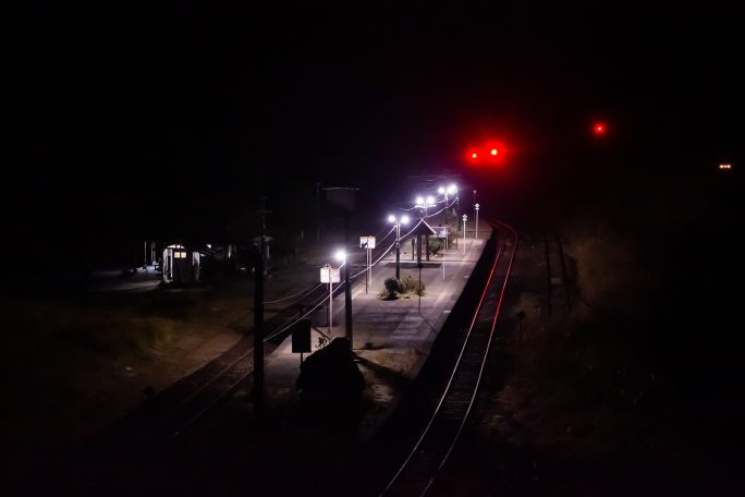 JR肥薩線・真幸駅(宮崎県：2016年12月)