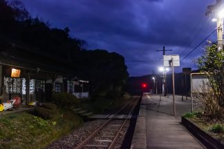 JR肥薩線・大畑駅(熊本県:2017年1月)