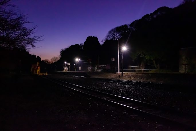 JR肥薩線・大畑駅(熊本県：2017年1月)