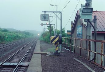 JR函館本線・北豊津駅（北海道：2001年8月）