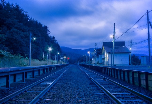 JR函館本線・銀山駅(北海道:2001年8月)