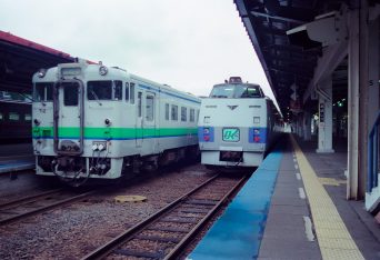JR石北本線・網走駅（北海道：2001年8月）