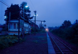 JR札沼線・本中小屋駅（北海道：2001年8月）