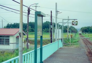 JR札沼線・知来乙駅（北海道：2001年8月）