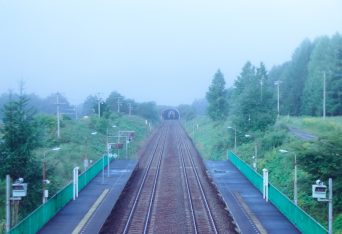 JR石勝線・十三里駅（北海道：2001年8月）