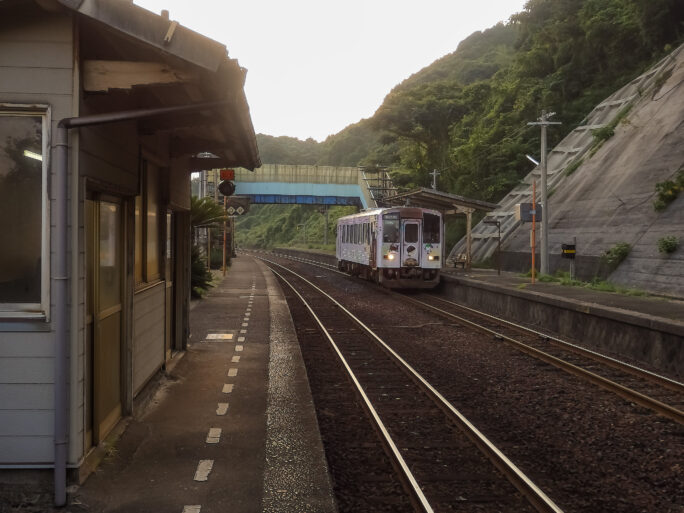 JR山陰本線・宇田郷駅（山口県：2015年8月）