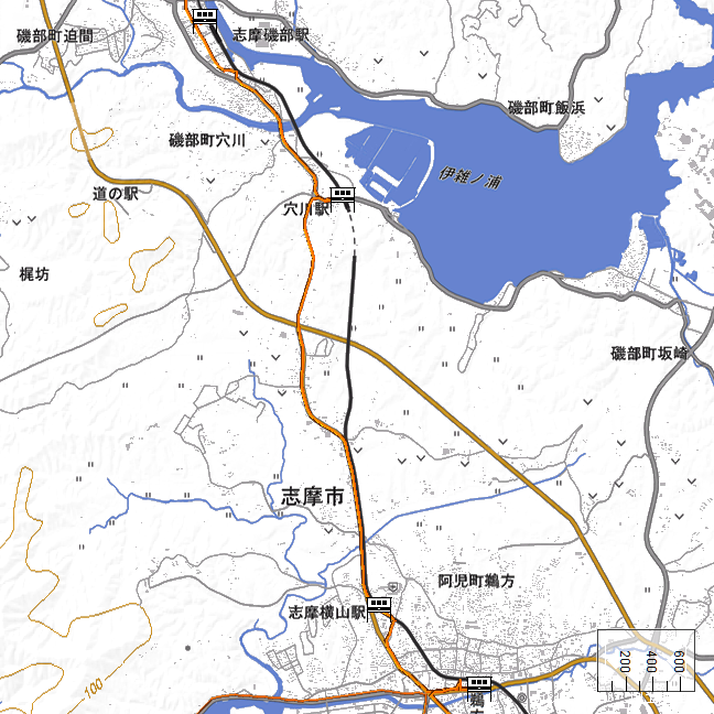 ルート図：穴川～志摩横山間