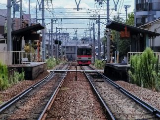 叡山電鉄叡山本線・茶山駅（京都府：2002年8月）