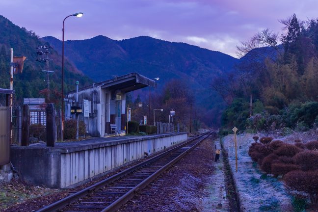 明知鉄道・飯沼駅（岐阜県：2016年12月）