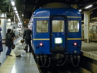 JR東北本線・上野駅・寝台特急「エルム」（東京都：2003年1月）