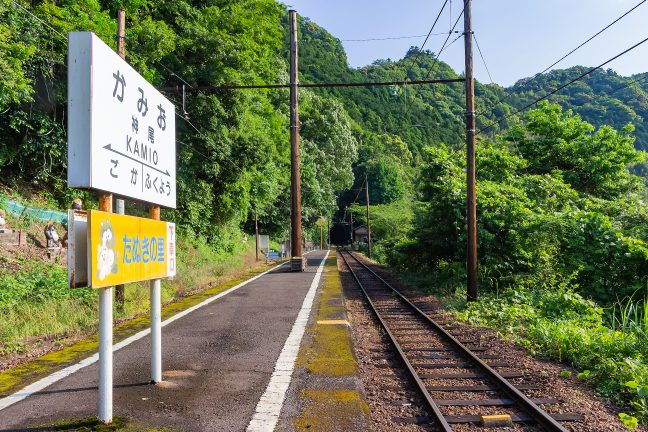 大井川鐡道大井川本線・神尾駅（静岡県：2017年6月）