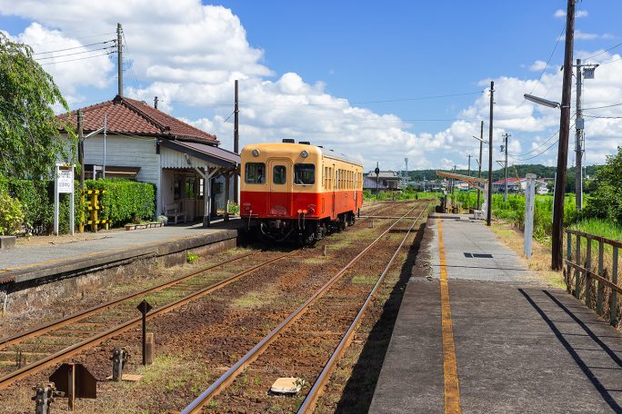 どこか郷愁感に満ちた小湊鐵道の駅の風景