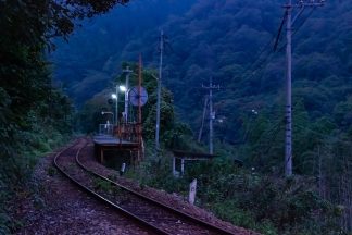 JR三江線・長谷駅(広島県・2016年10月)