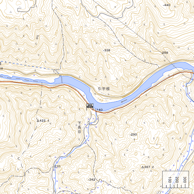 地形図：長谷駅周辺　旧版地形図：長谷駅周辺（1935年6月発行）