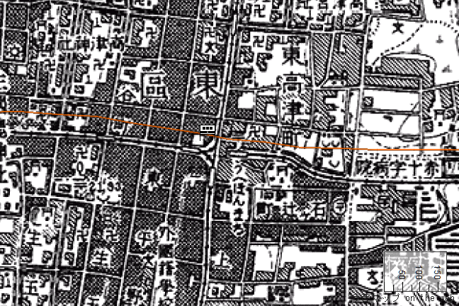 旧版地形図：上本町駅周辺（1925/09/30発行）