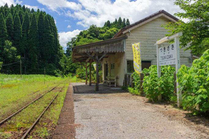 小湊鐵道・月崎駅（千葉県：2016年7月）