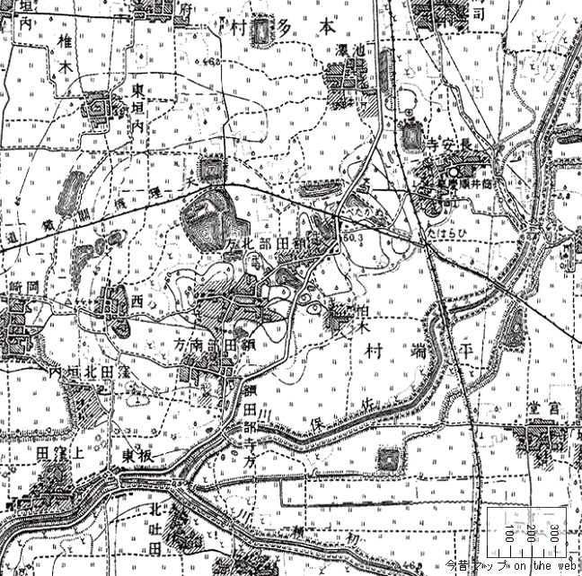 旧版地形図：平端付近（1925年9月30日発行）