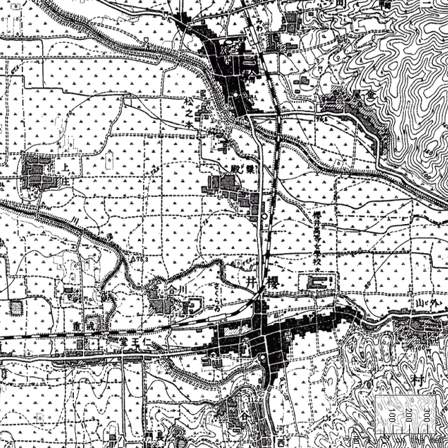 旧版地形図：桜井駅周辺（1910年11月30日発行）