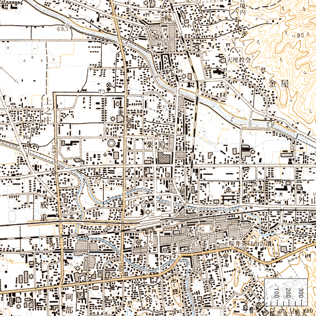 旧版地形図：桜井駅周辺（1995年7月1日発行）