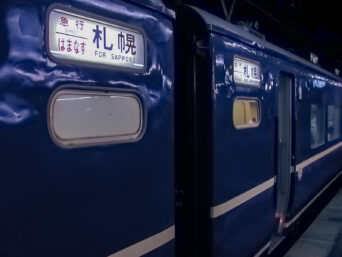 JR津軽線・青森駅・寝台急行「はまなす」（青森県：2003年8月）