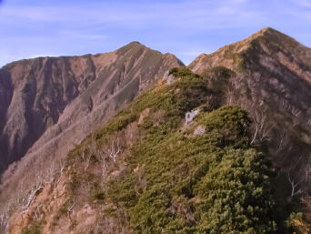 日高山脈・コイカクシュサツナイ岳（北海道：2003年10月）
