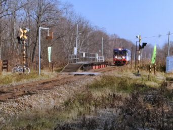 ちほく高原鉄道・笹森駅（北海道：2003年11月）