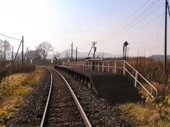 ちほく高原鉄道・西一線駅（北海道：2003年11月）